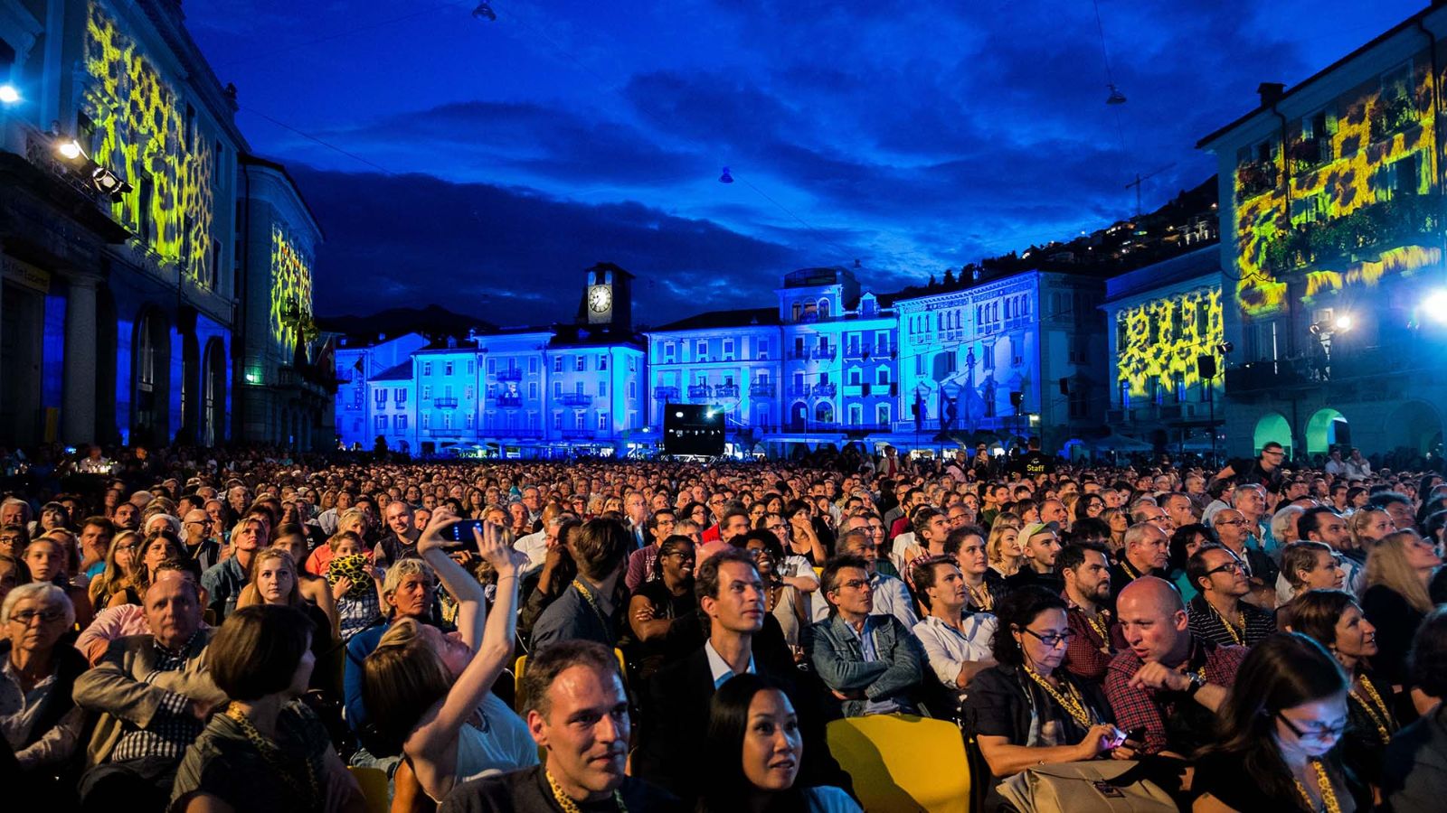 Locarno, film screening in Piazza Grande