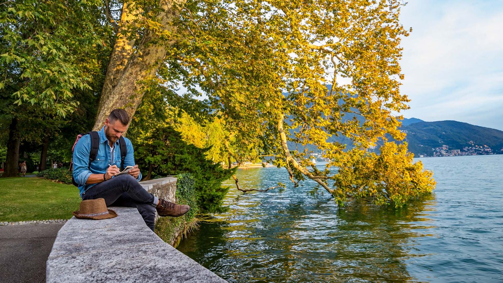 Lugano, lungolago al Parco Ciani
