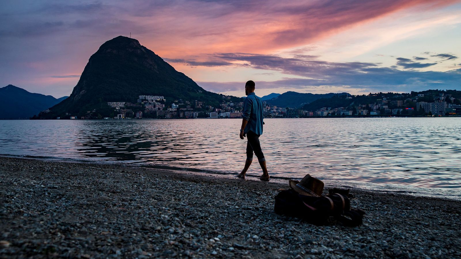 Lugano, vista sul Monte San Salvatore