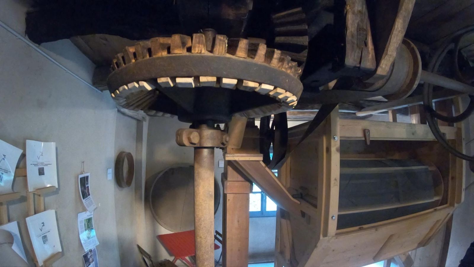 Les engrenages en bois.