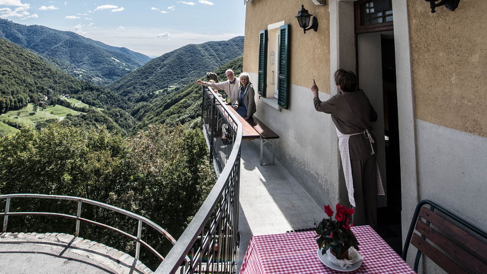 Scudellate, Blick auf das Muggiotal