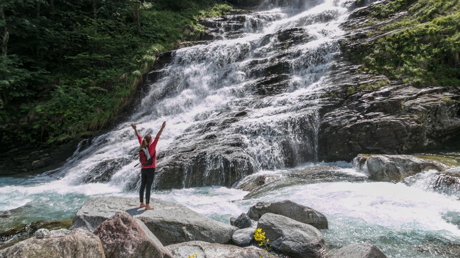 Foroglio, ein Nebenfluss des Fluss Bavona