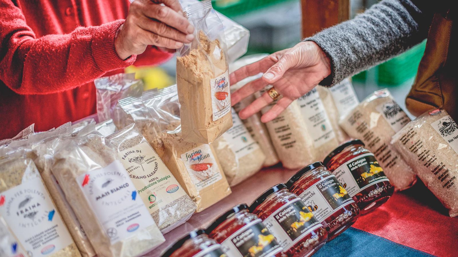 Typical products from all around Ticino