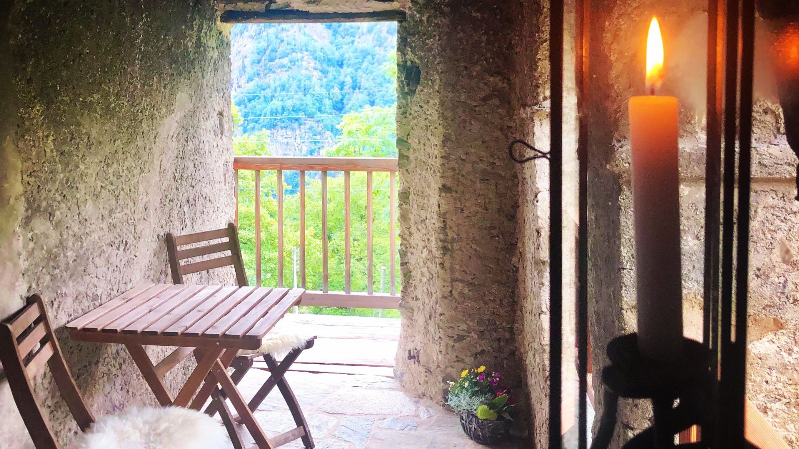 Una terrazza nascosta sulla Val Rovana