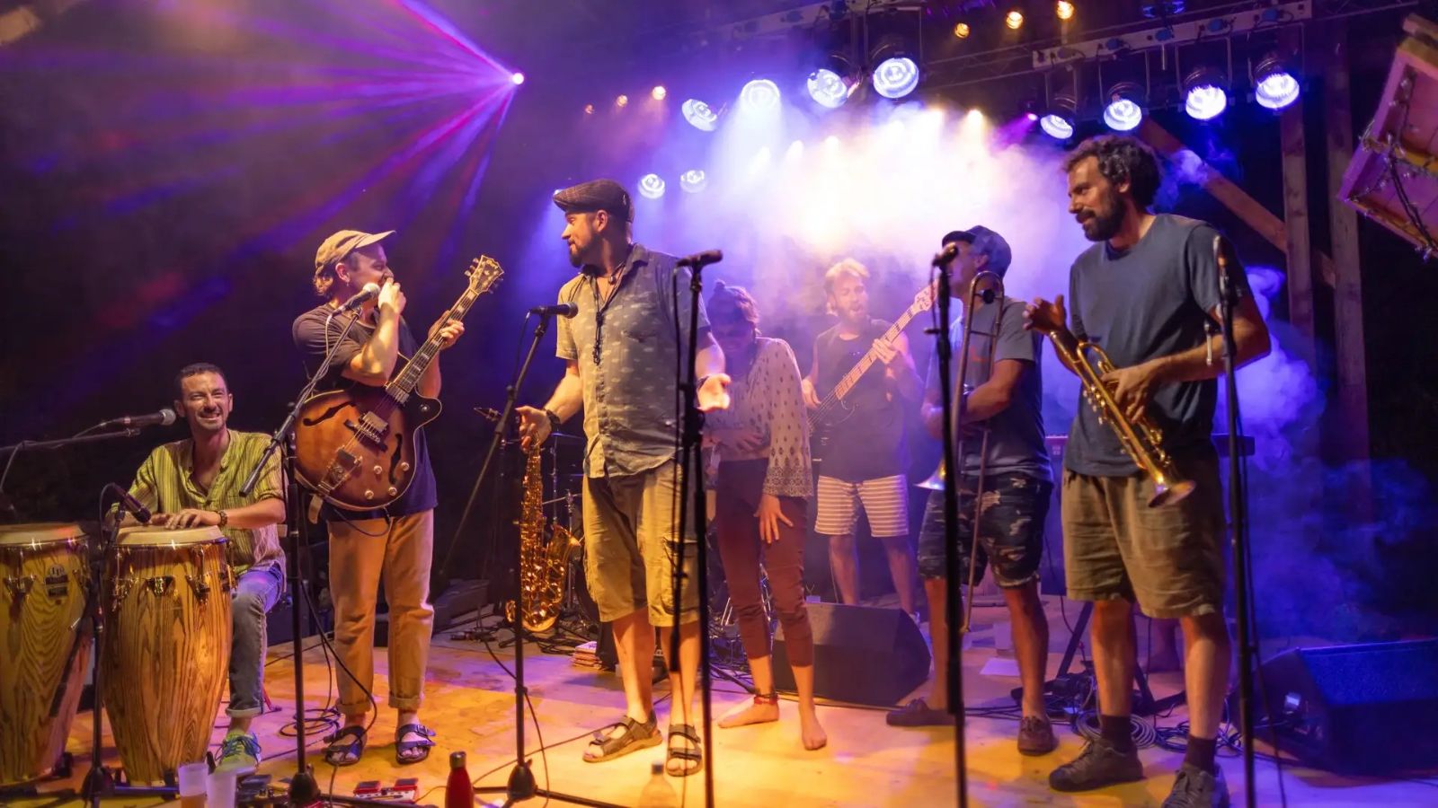 Concerto live a La Soleggiata, tra groove, luci e cave di Arzo