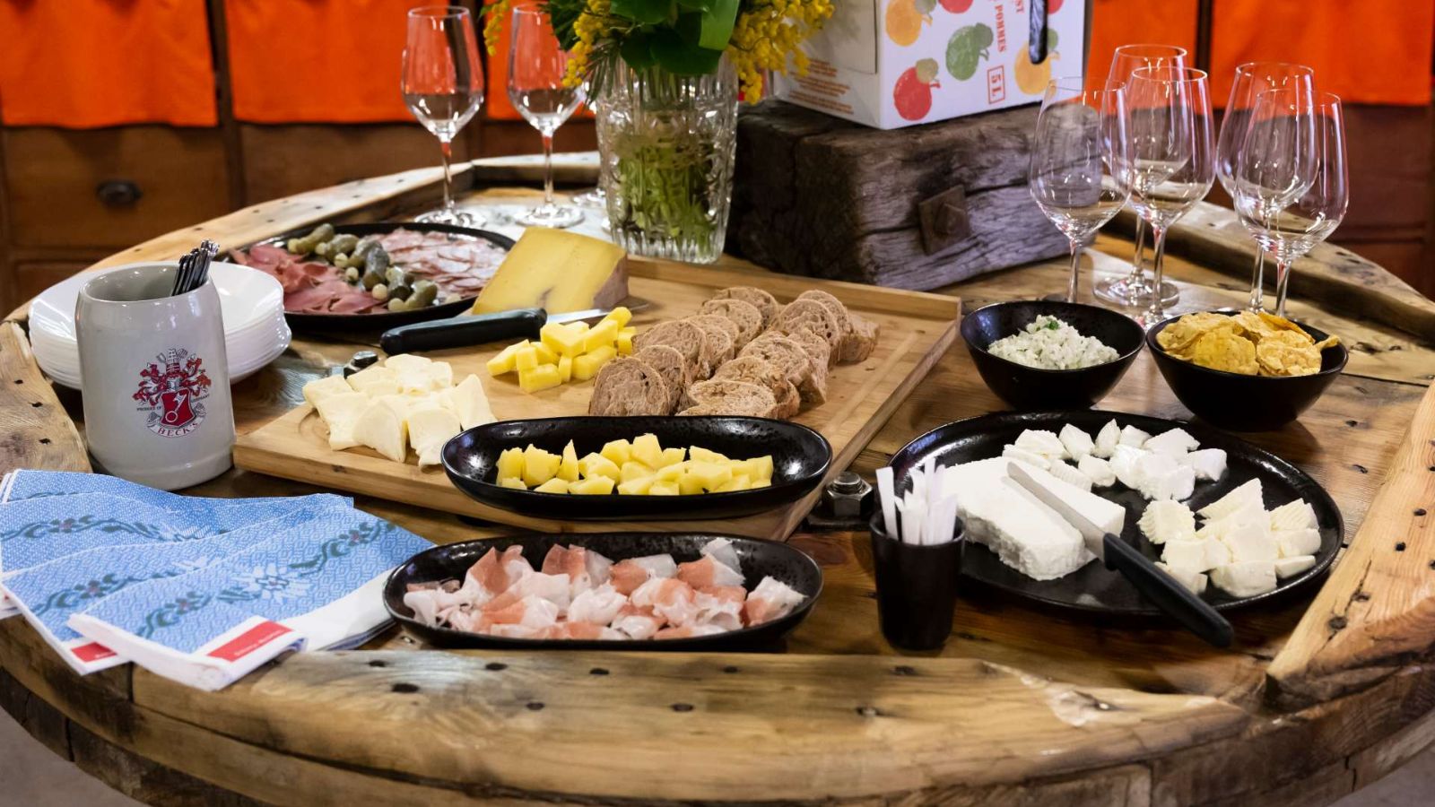 Aperitif of local products, Azienda Colombera