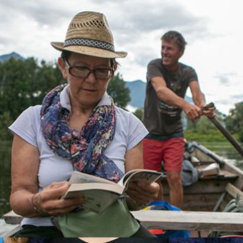 Fabrizia Girò, fasziniert vom Naturschutzgebiet Bolle di Magadino