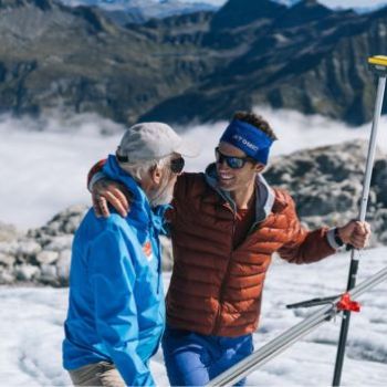 Giovanni Kappenberger e Mattia Soldati, Glaziologe und Mitarbeiter des kantonalen Forstamts.