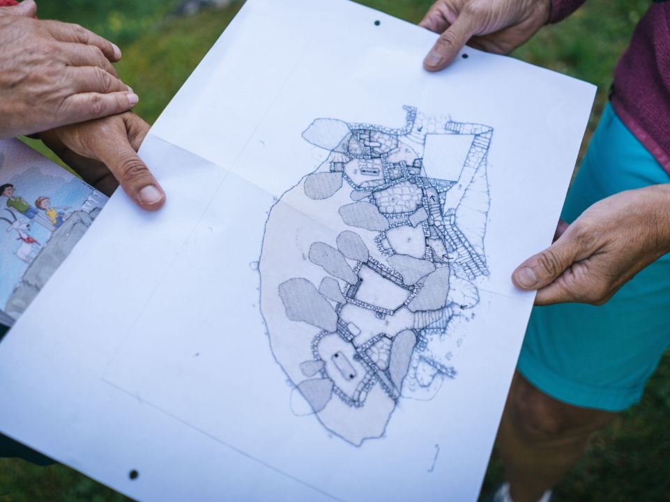 Carte du hameau historique de Sabbione dans le Val Bavona